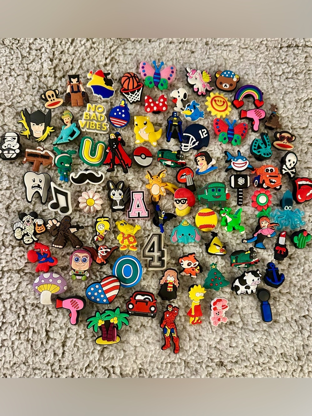 🐊 Shoe Charm Grab Bag 70+ Charms! - NEW Unused